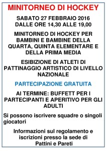 minitorneo di hockey